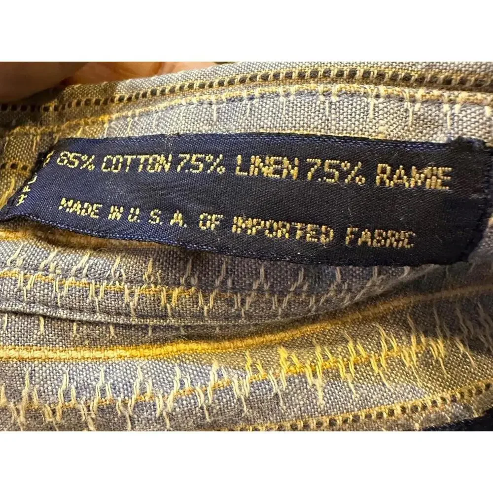 Vintage Chaps Ralph Lauren Linen Blend Shirt USA M - Picture 4 of 4